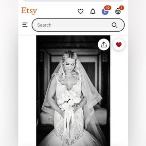 Like new horsehair cathedral length bridal veil